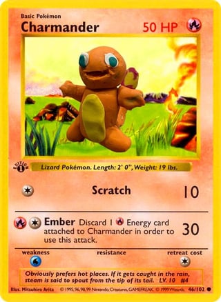poorly made clay sculptures as Pokémon cards