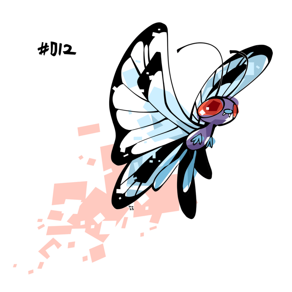 #012: Butterfree. [OC]