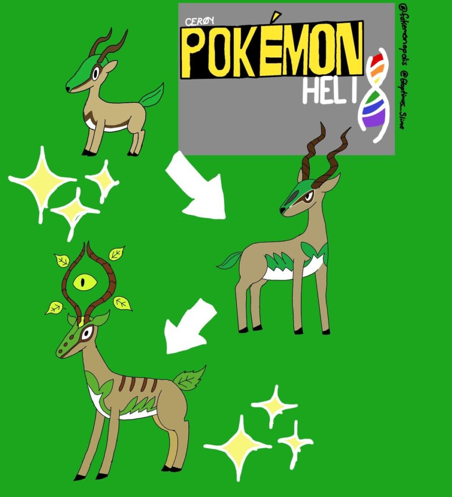 [OC] Grass starters for my fakemon region