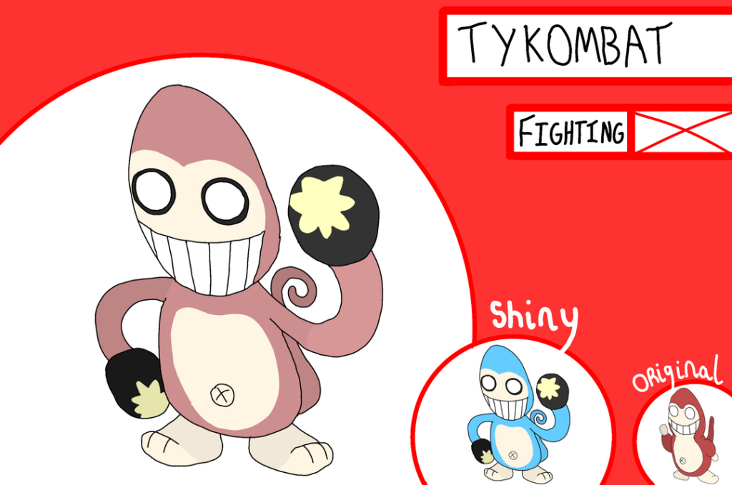 The second of the Starters- this time, the bouncy, erratic Fighting-Type Starter! Tykombat, Brutarzan, Rubrawrilla and their Mega Evolution are ready to fight!