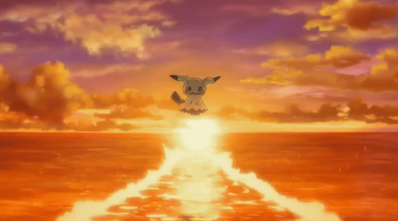 just saw this anime clip of mimikyu crying after seeing their reflection and made me die inside a little :(