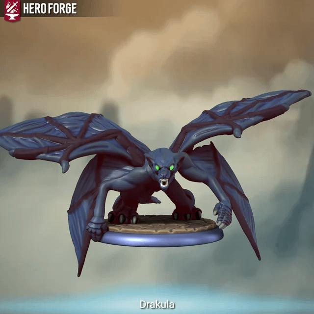 I know its not exactly the usual way people design fakemon, but this is what im good at. So... Introducing the Dragon/Poison alternate evolution to Golbat: Drakula! (Prounounced Drake-ula)
