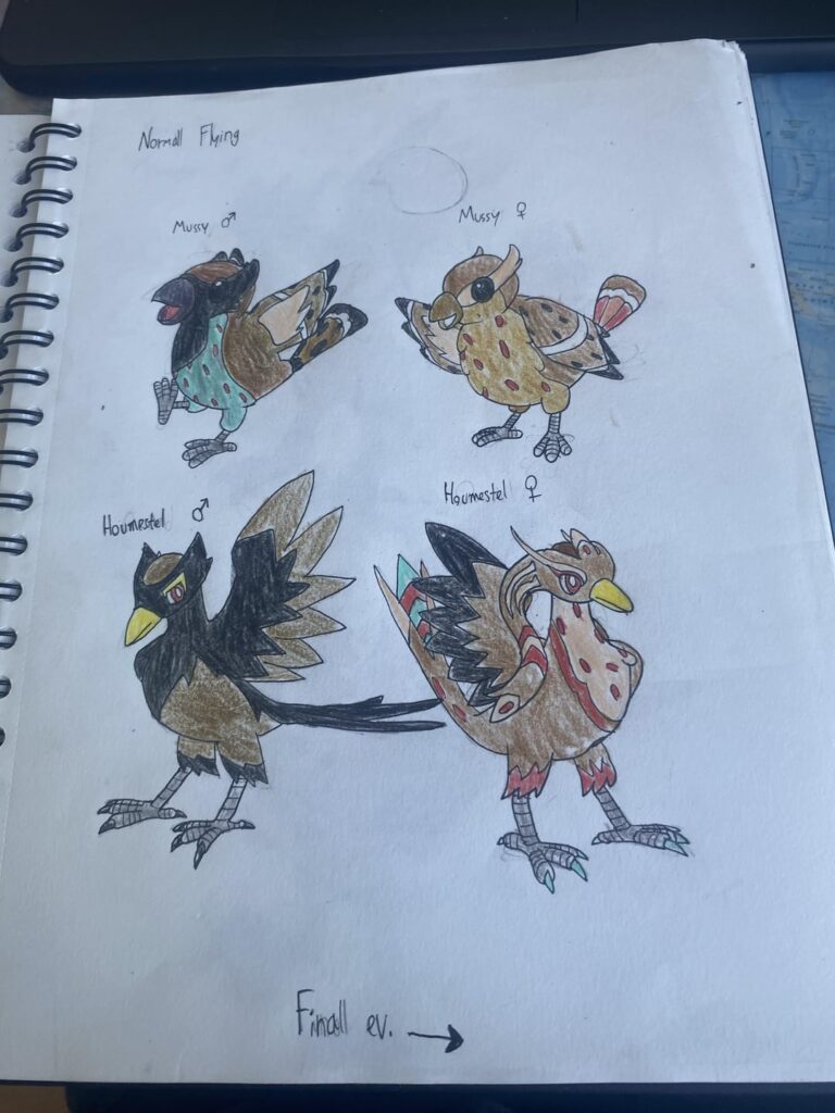 My first regional bird, grass type waifu, rodent and dog pokemon sketches for my netherlands inspired region. I'll maybe improve/ change the designes so please share your thoughts and tell me how I can improve them