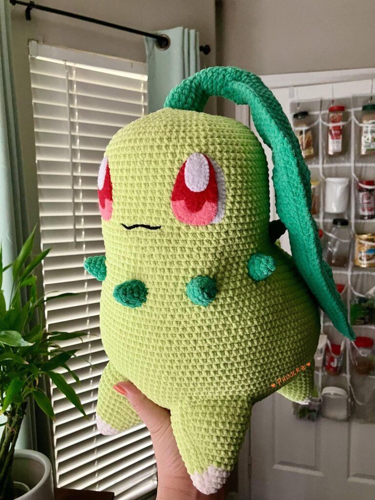 I made a Chikorita [OC]