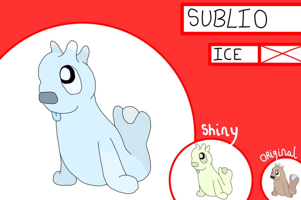 The third and final starter- Tamago Region's monarch, the Ice-Type Sublio, Duglacer and Walaska!