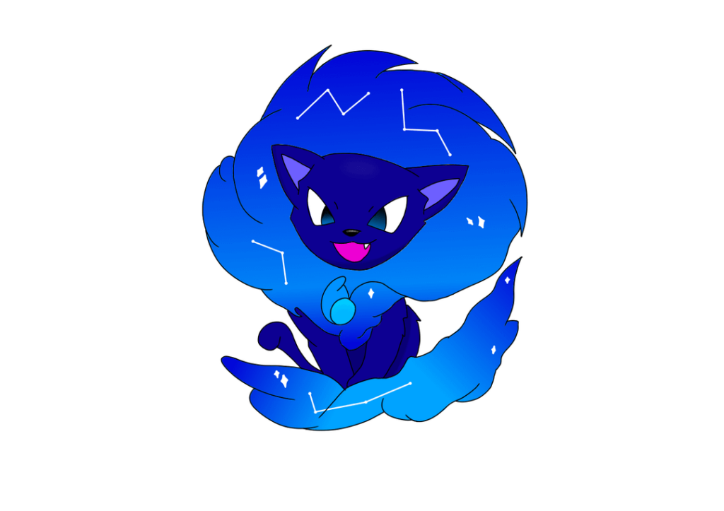 The pseudo legendary of my region. Galacat, Constelmane, and galationus.