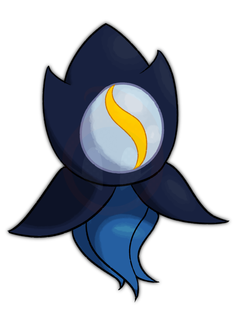 Marblink (Dark/Ghost) as my first serious try at a fakemon :3