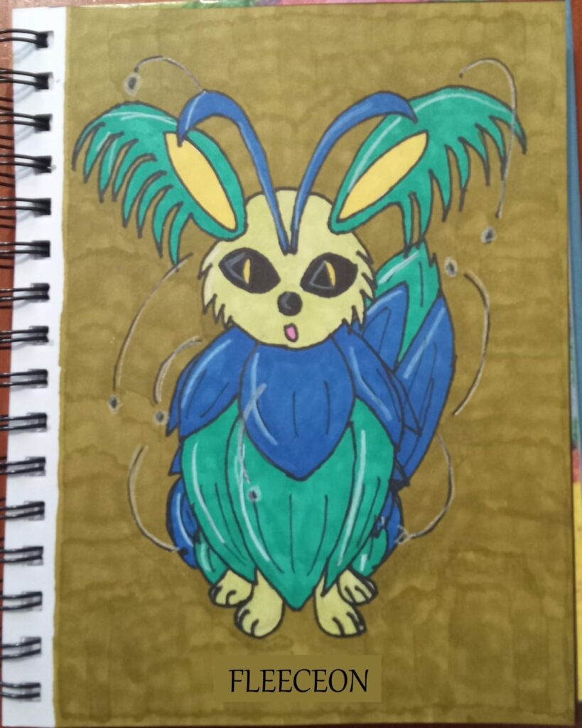 Fleeceon, the Infested Pokemon (Bug-type Eeveelution)