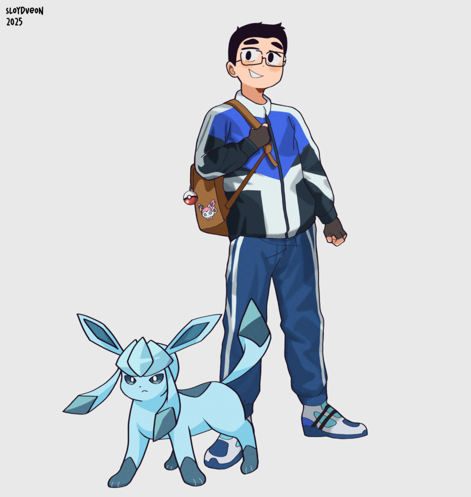 I illustrated my boyfriend as a Pokémon Gym Leader [OC]