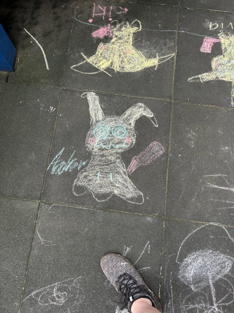 My herb garden is on a playground. The kids must really like Mimikyu