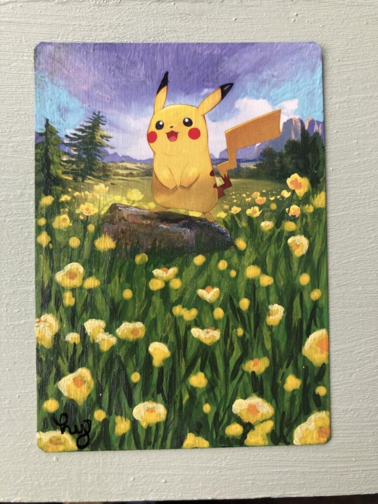 Painted my first card!