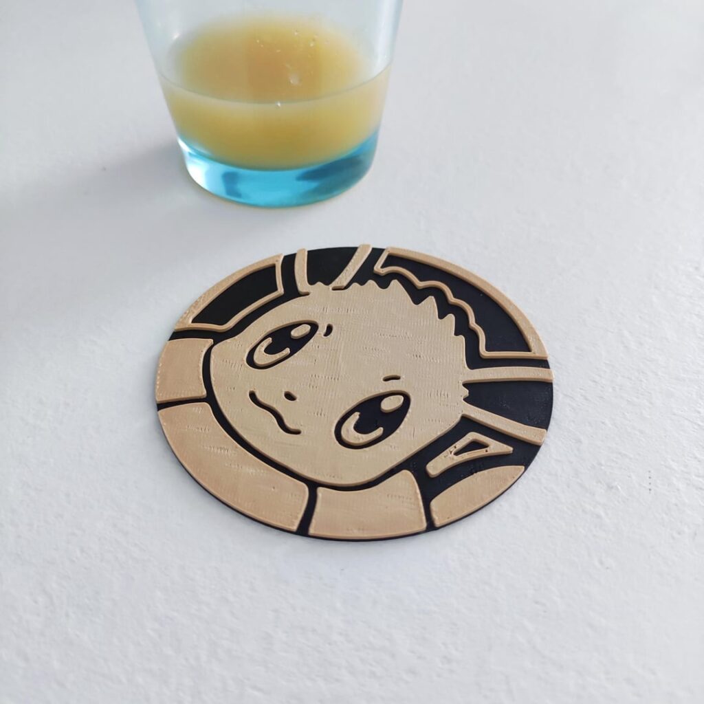 3d printed Eevee coin coaster
