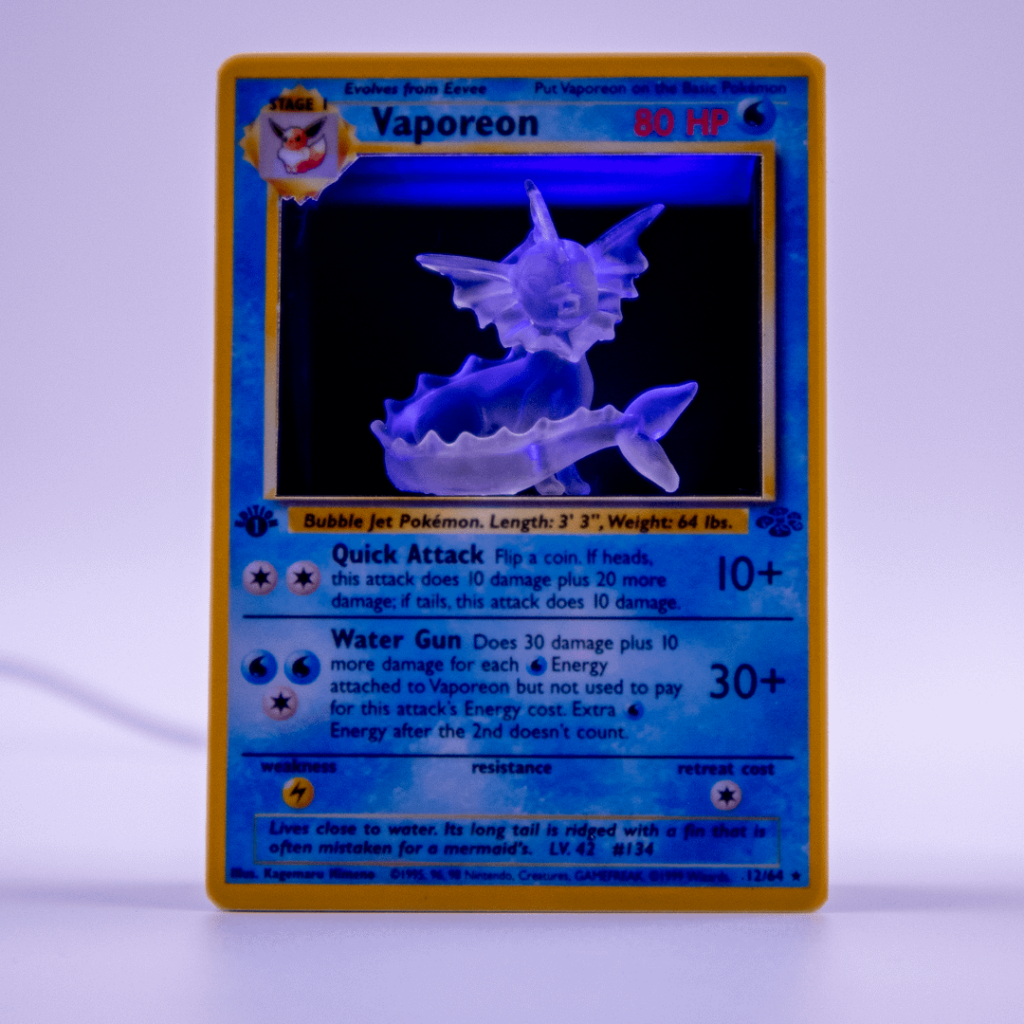 Vaporeon 3d Card I finished recently