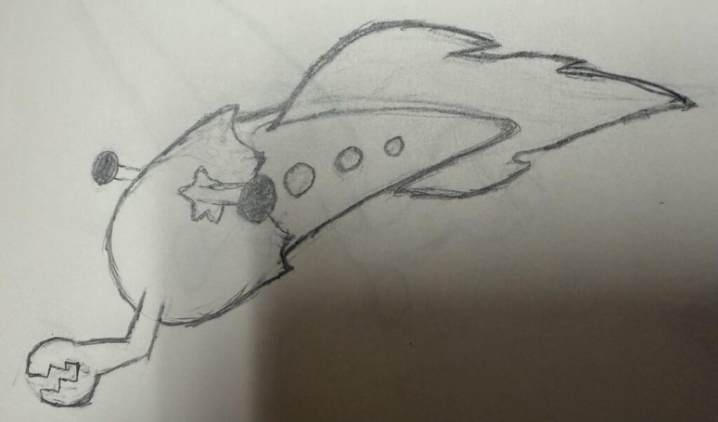 Tully Monster Inspired fossil mon