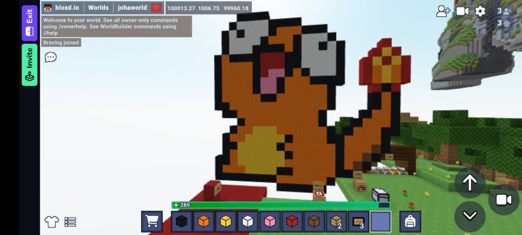 Made a Very Derpy Charmander in Pixel Art