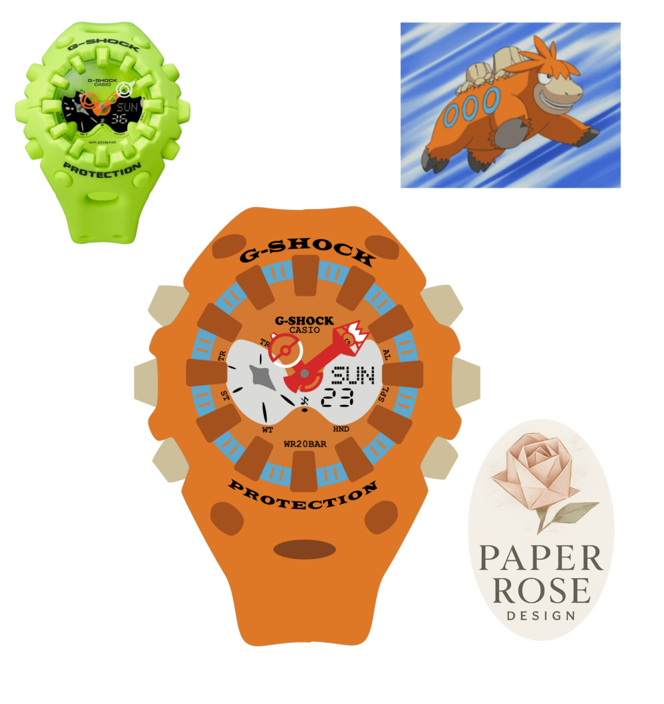 [OC] I designed a Camerupt G-Shock watch