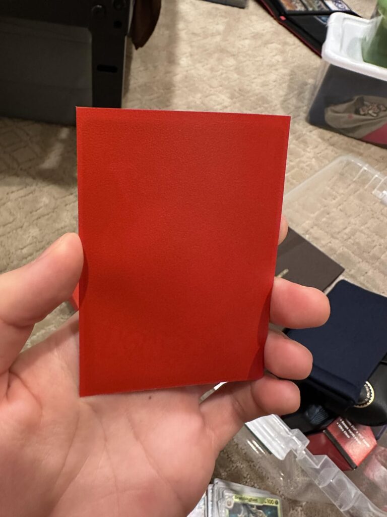 How to Fix Back of Cards Showing Through Sleeves