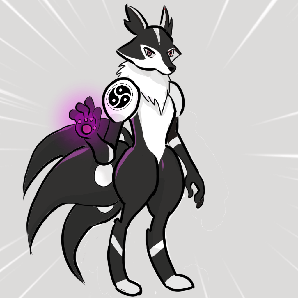 Here is the "Lucario" of the the Castroan region (based on San Fransisco) and it's pre-evolution, Triskion and Trisklet.