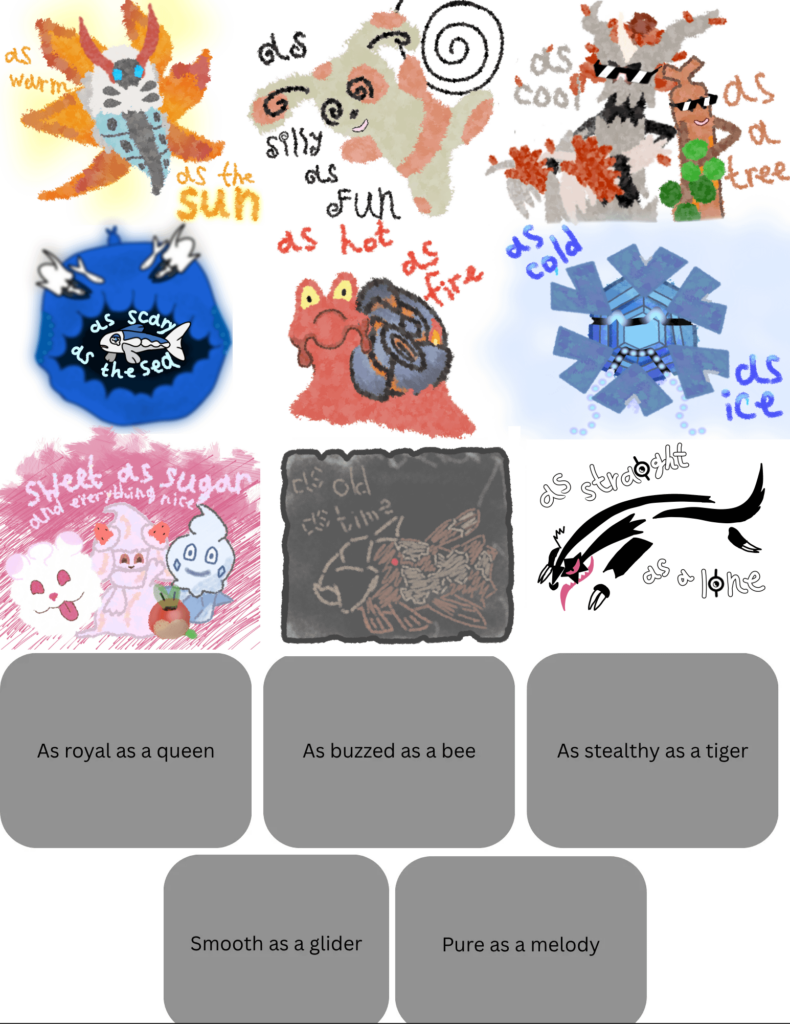 As straight as a Lineoone! Which pokemon is as royal as a queen?