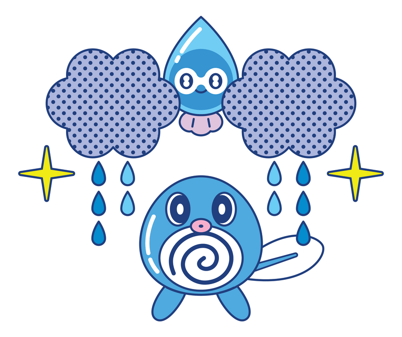 Poliwag Used Rain Dance!