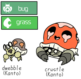 What if Paras was actually a debble's regional form? (Kantonean dwebble and crustle)