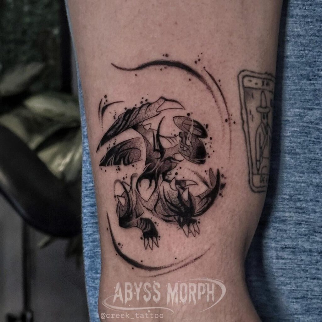 Pokemon tattoo Garchomp