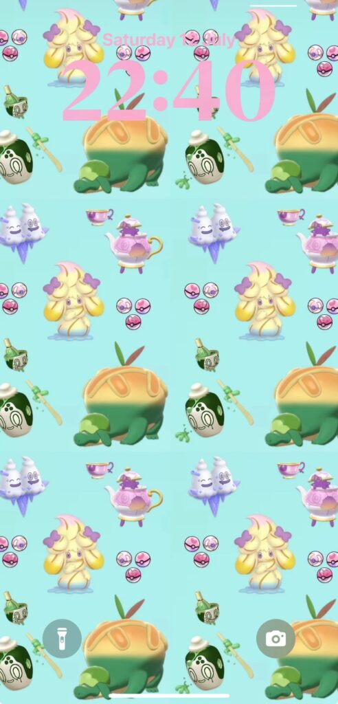 Wallpaper design I made of my favourite Pokémon for my phone [OC]