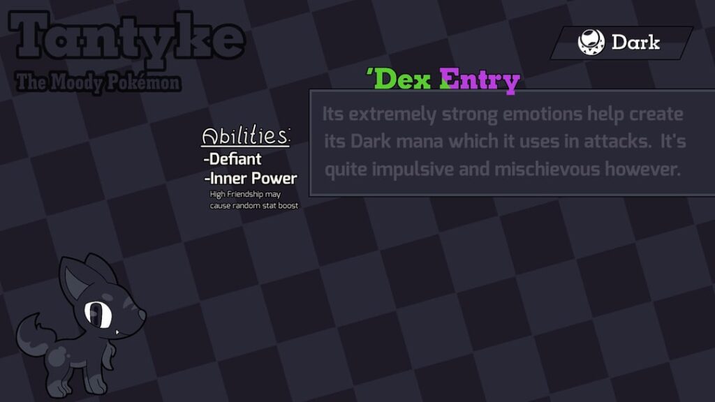 I just realized how many Dark-Type moves revolve around some sort of emotion. Lash Out, Power Trip, Fake Tears