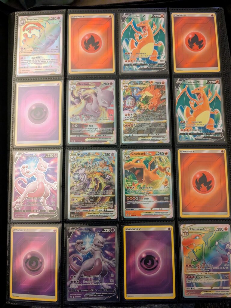 Mewtwo vs Charizard battle page