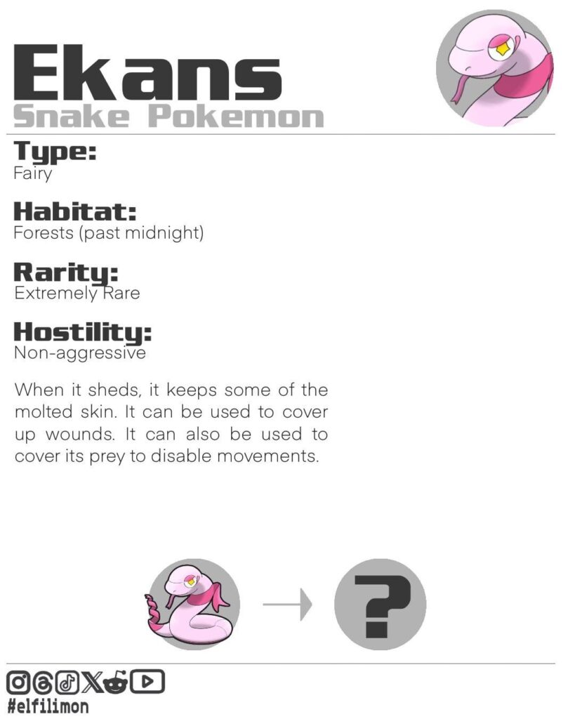 Fairy-type Ekans, update on Ekans series linked on comments