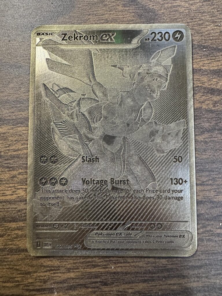Any interest in a laser engraved Zekrom in metal?