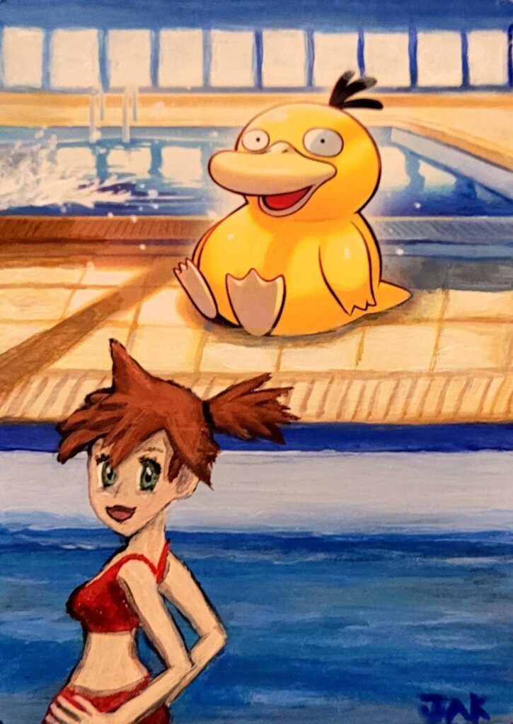 Misty's Psyduck, Painted [OC]