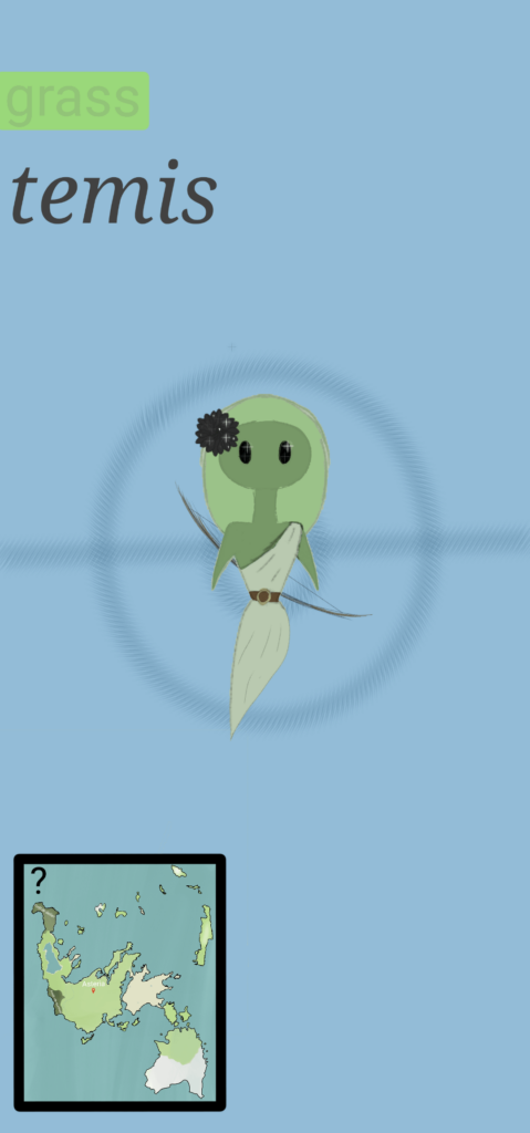 My first starter from my new region called "Helione" The starter Grass