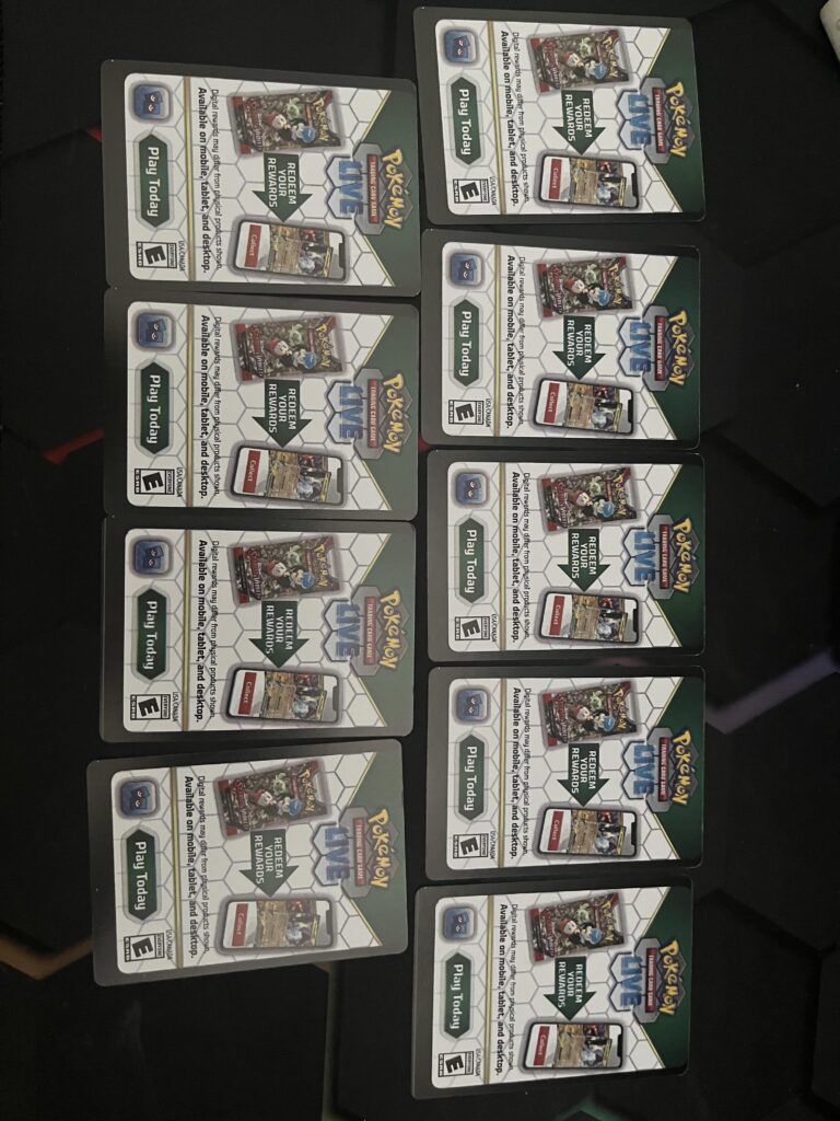 Miscut code cards from White Flare ETB