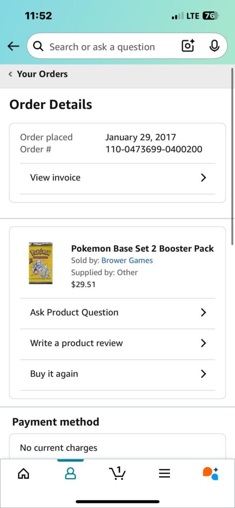 Found this while going through old Amazon orders