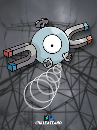 (OC) My Magnemite Evolutionary Family TCG Style Artwork
