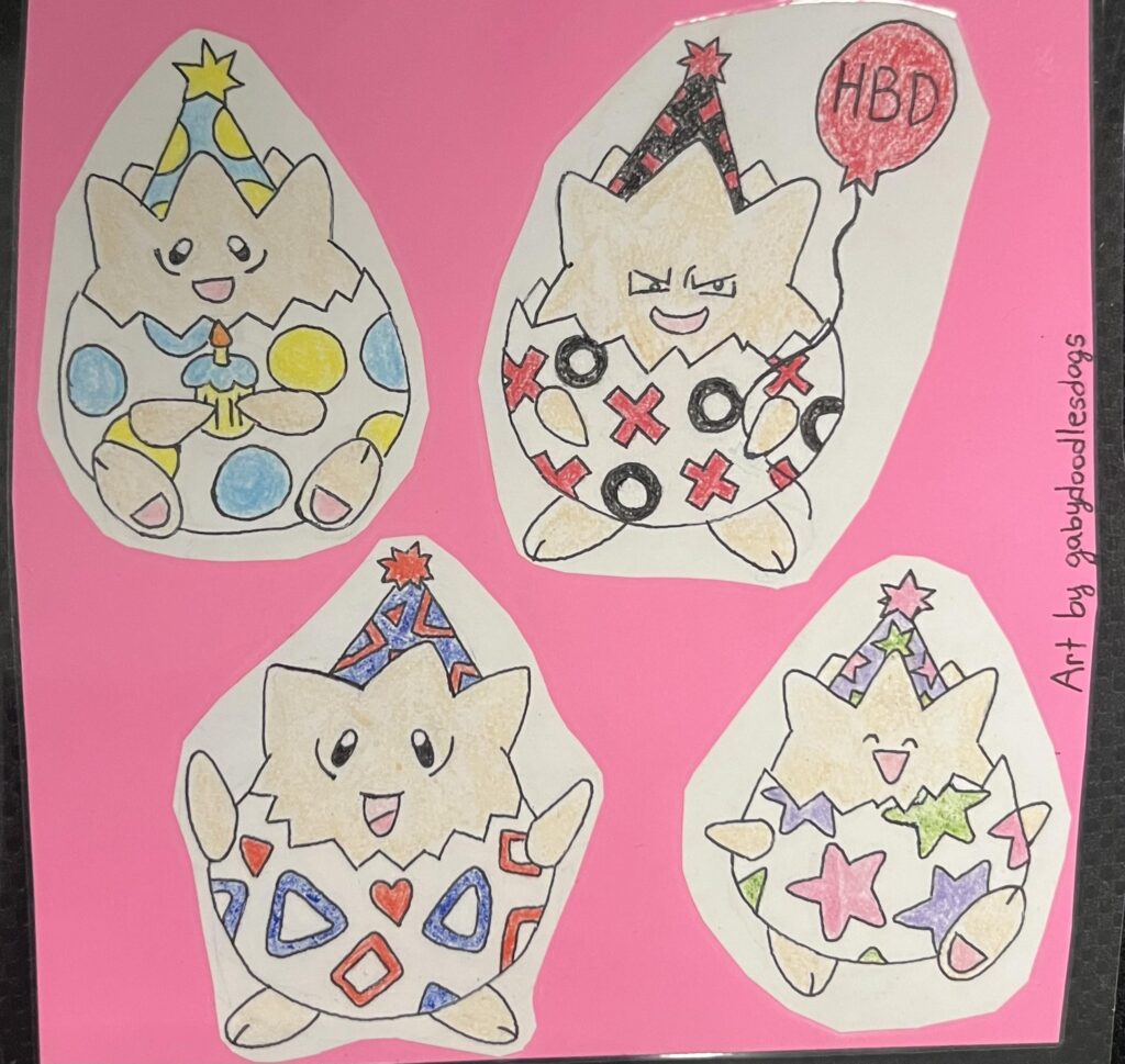 Birthday art for my friend who loves Togepi 🥚