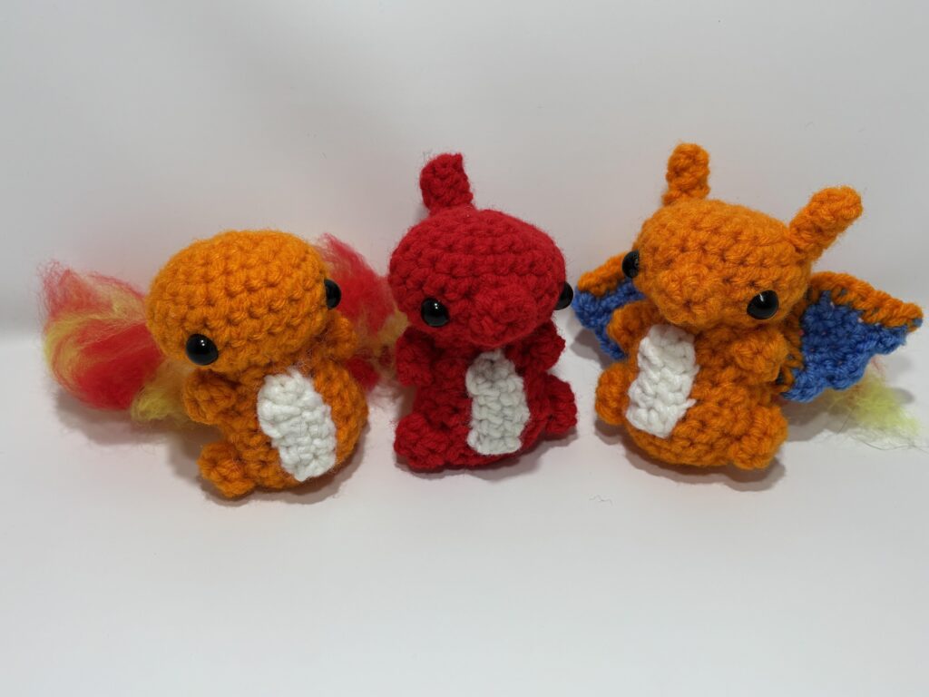 I made the Charmander evolutions!