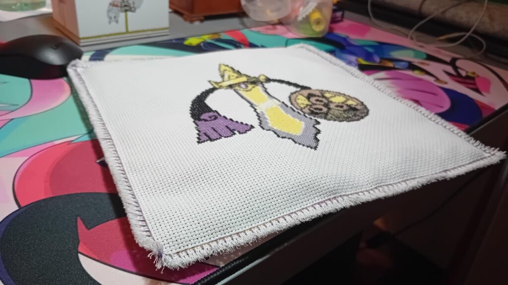 [OC] Aegislash pillow thing for my hot tea