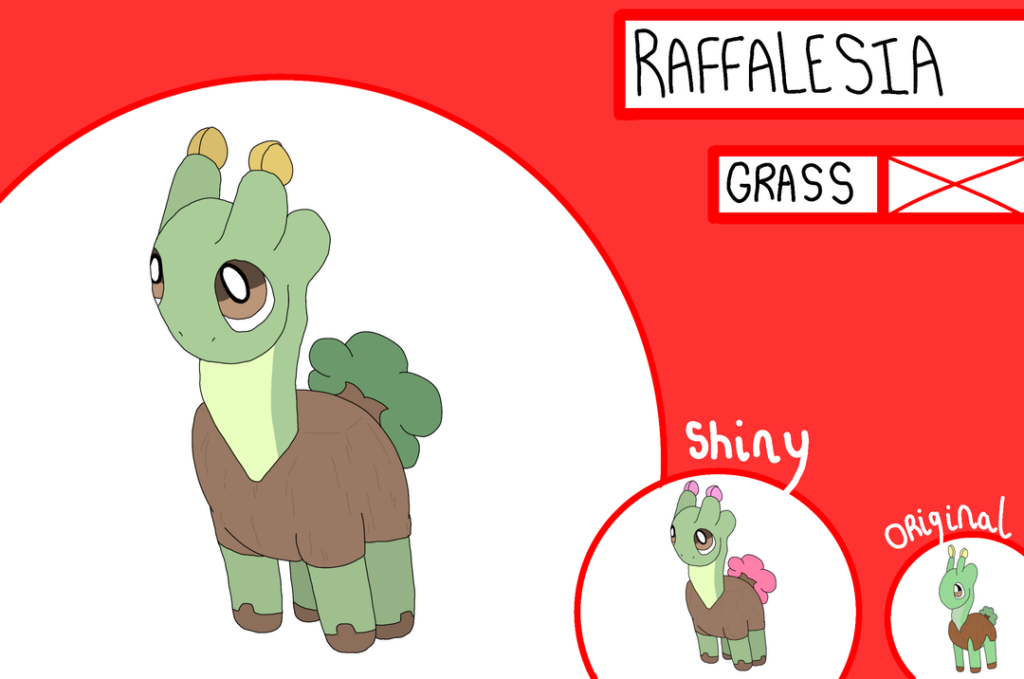 Returning much sooner than I expected, a friendly face! Raffalesia and Giraffodil make their grand reappearance- and they can't wait to find their perfect Trainer!