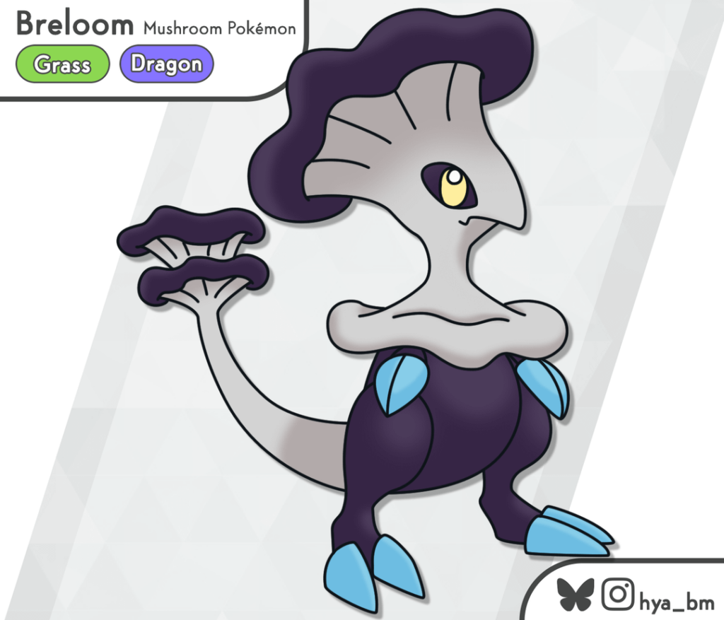 [oc]A mysterious new dragon regional form just arrived: Breloom!