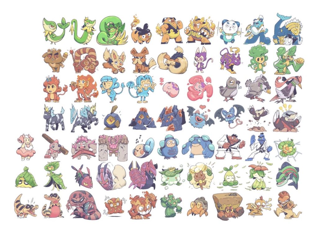 [OC] I’m drawing all of the Gen 5 pokemon from memory! #495-560