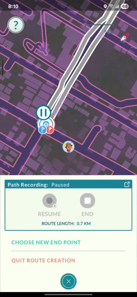 How do I complete route creation?