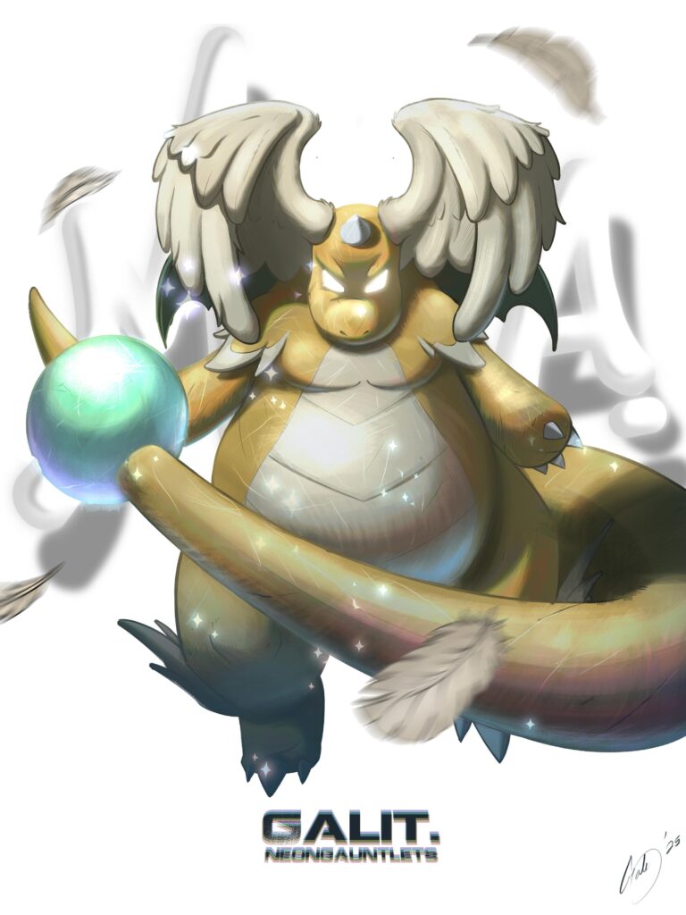 (OC) Mega Dragonite Drawing. He's not so bad right? 😉