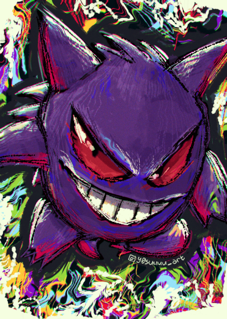 [OC] Gengar art by me :))