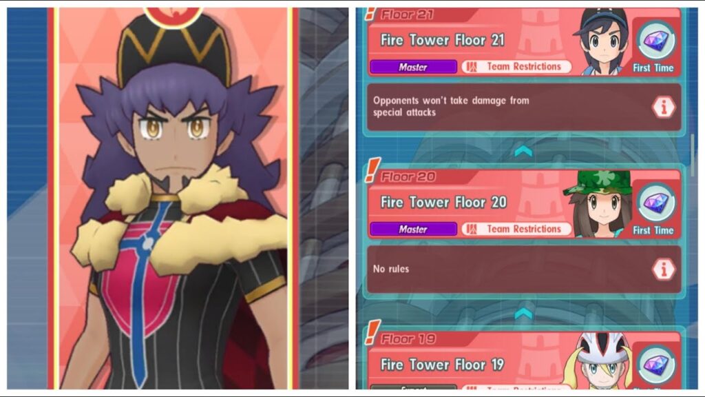 Pokemon Masters EX: Pasio Fire Tower Floors 19-21