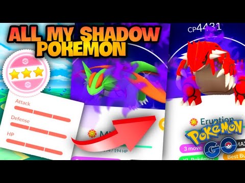 *ALL MY BEST SHADOW POKEMON IN POKEMON GO* Over 7,000,000+ stardust Pokemon GO