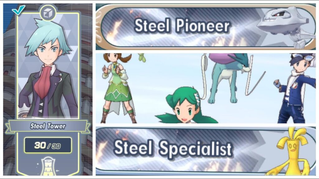 Pokemon Masters EX: Pasio Steel Tower Bonked Final Floors 28-30