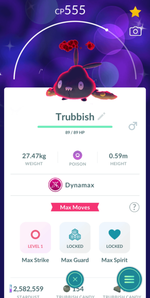 Shiny Dynamax Trubbish confirmation