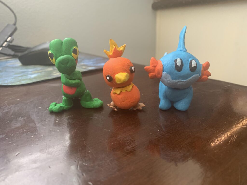 Hoen Starters Made from Clay